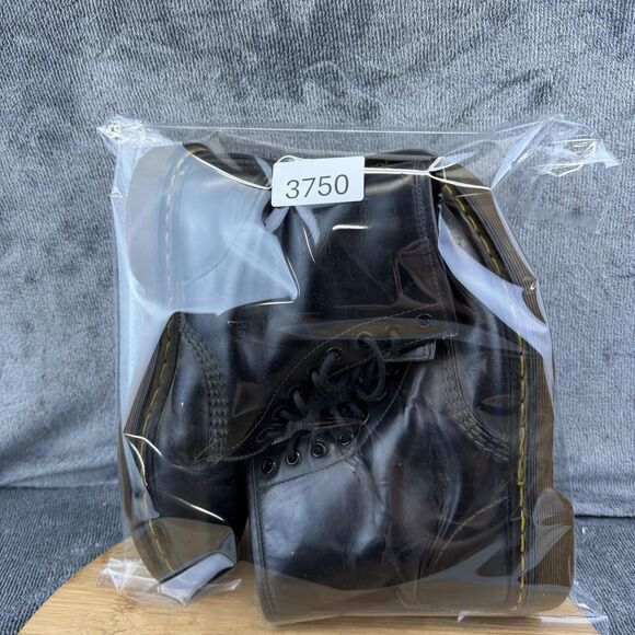 Dr. Martens 1460 Boots Mens Size 6 Black Leather Combat Lace Up Made In England main image 6